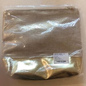 Christen Maxwell LLC Havana/Gold Cosmetic Bag